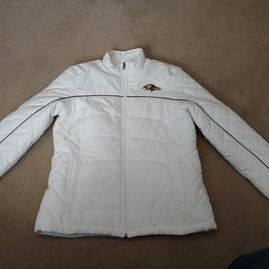 Womens ravens puffer jacket size large